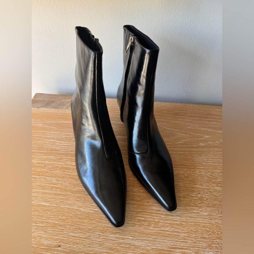 NWT! MADEWELL Women’s The Emilie Ankle Boot, True Black Leather, Size 9 - Picture 5 of 16